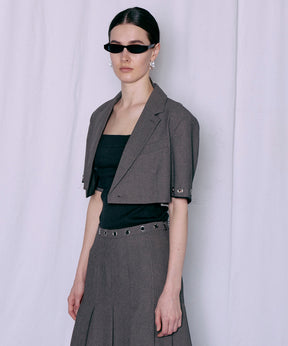Eyelet Short Jacket