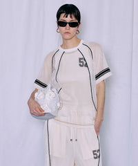 Numbering Mesh T-Shirt