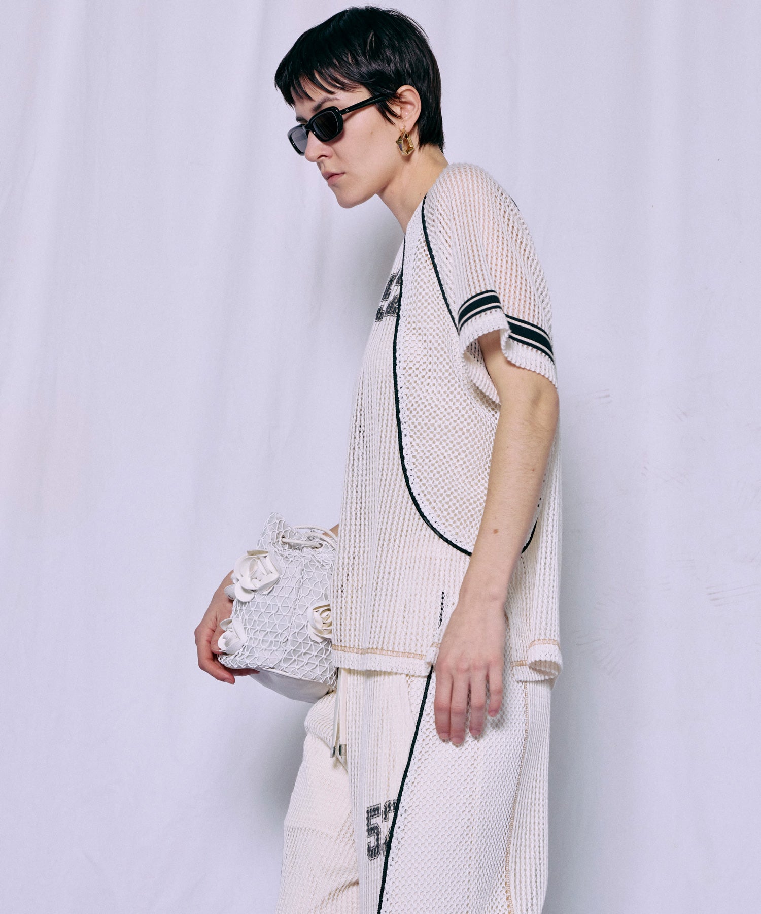 Numbering Mesh T-Shirt