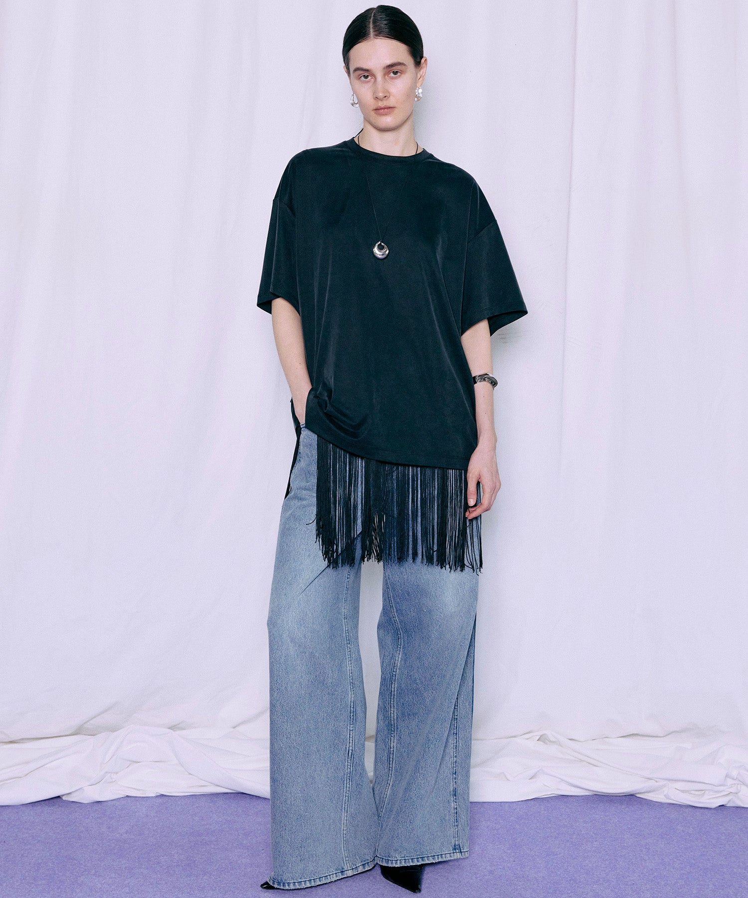 [2026夏季预购] 流苏铜氨纤维平纹布T恤