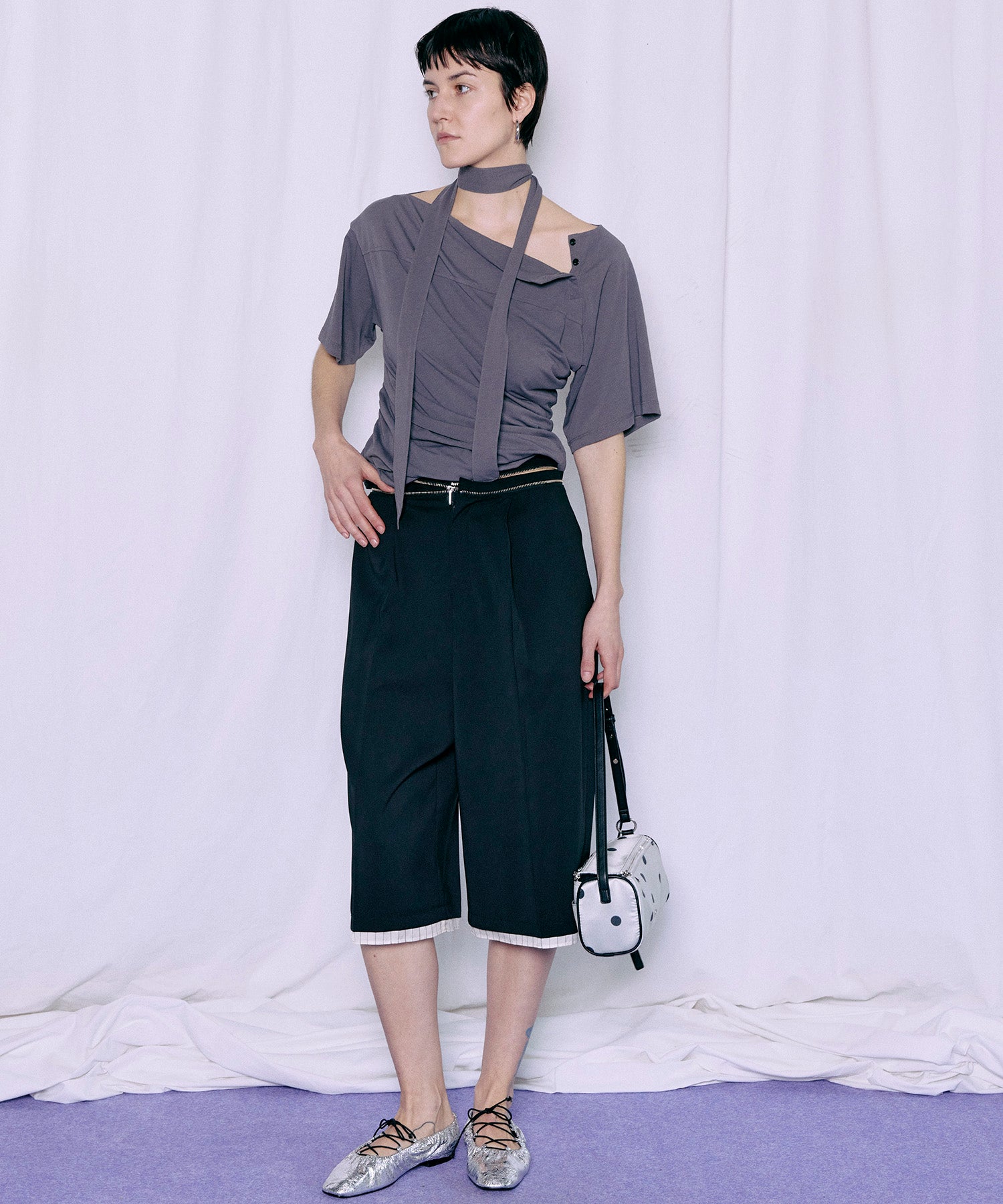 【2026Summer PRE-ORDER】Tulle Layered Midi Pants