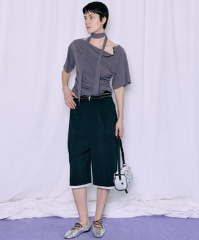 【2026Summer PRE-ORDER】Tulle Layered Midi Pants