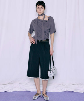 【2026Summer PRE-ORDER】Tulle Layered Midi Pants