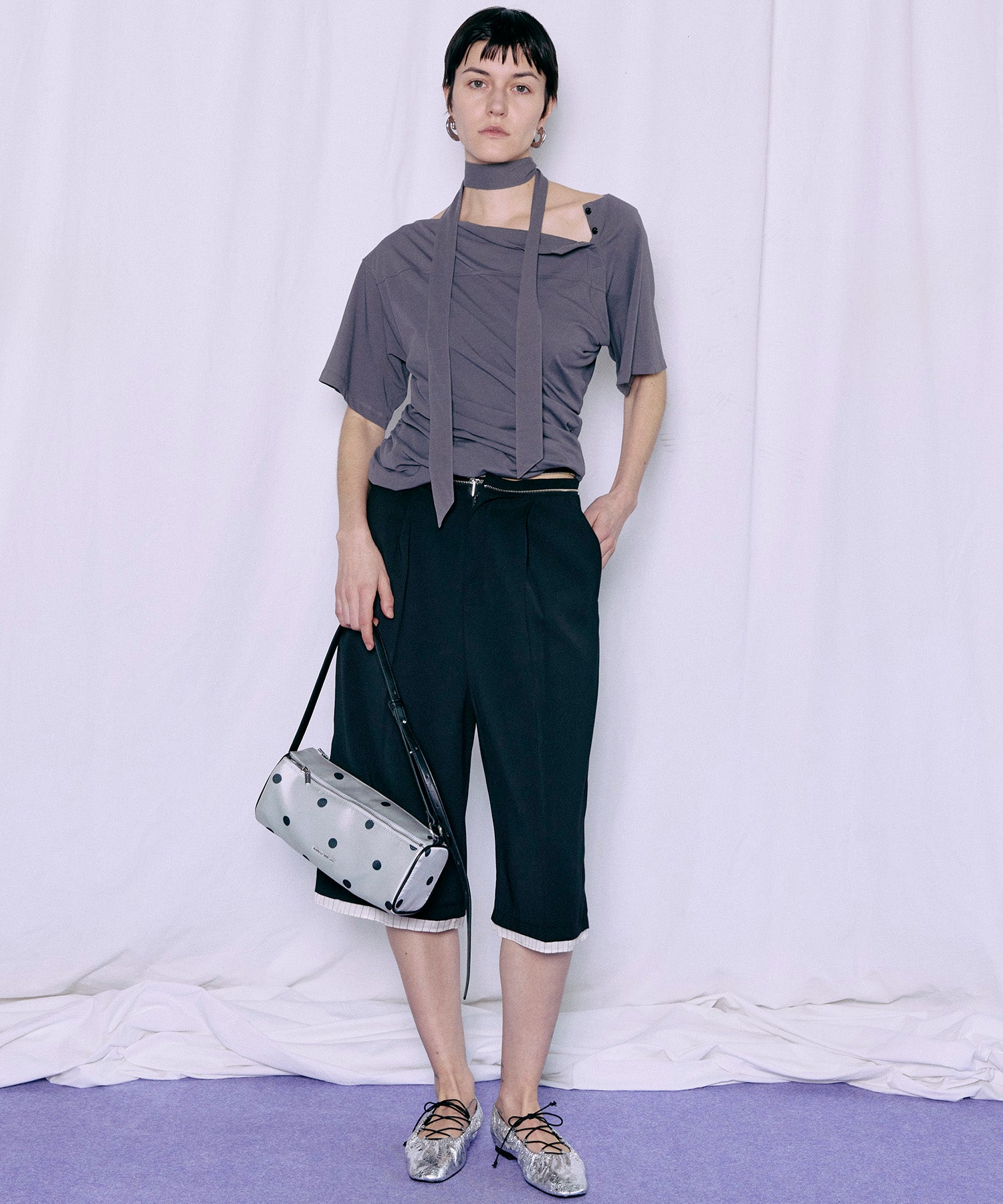 【2026Summer PRE-ORDER】Tulle Layered Midi Pants