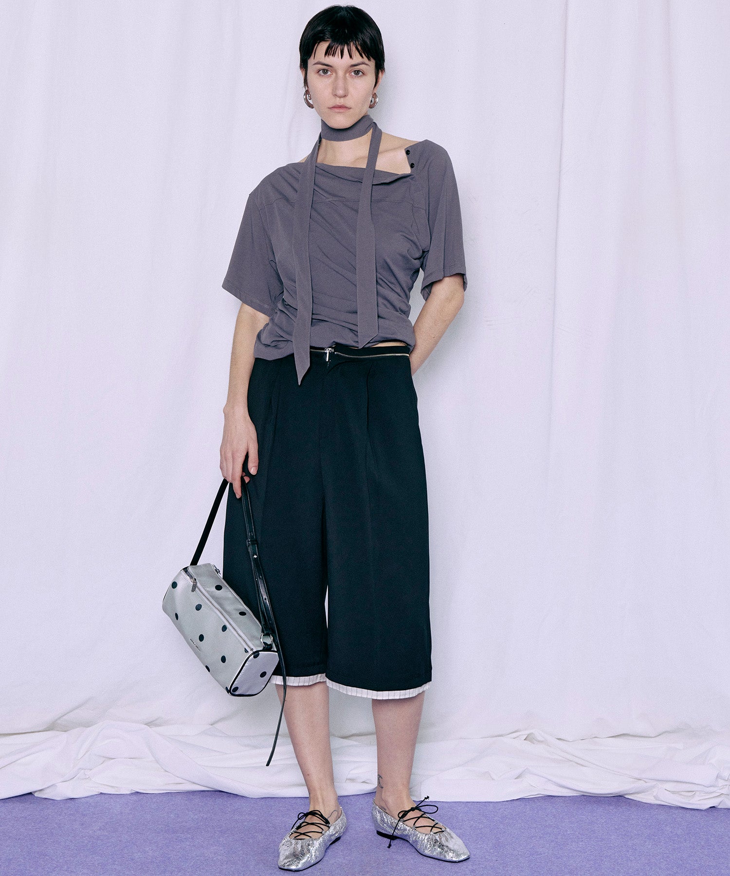 【2026Summer PRE-ORDER】Tulle Layered Midi Pants