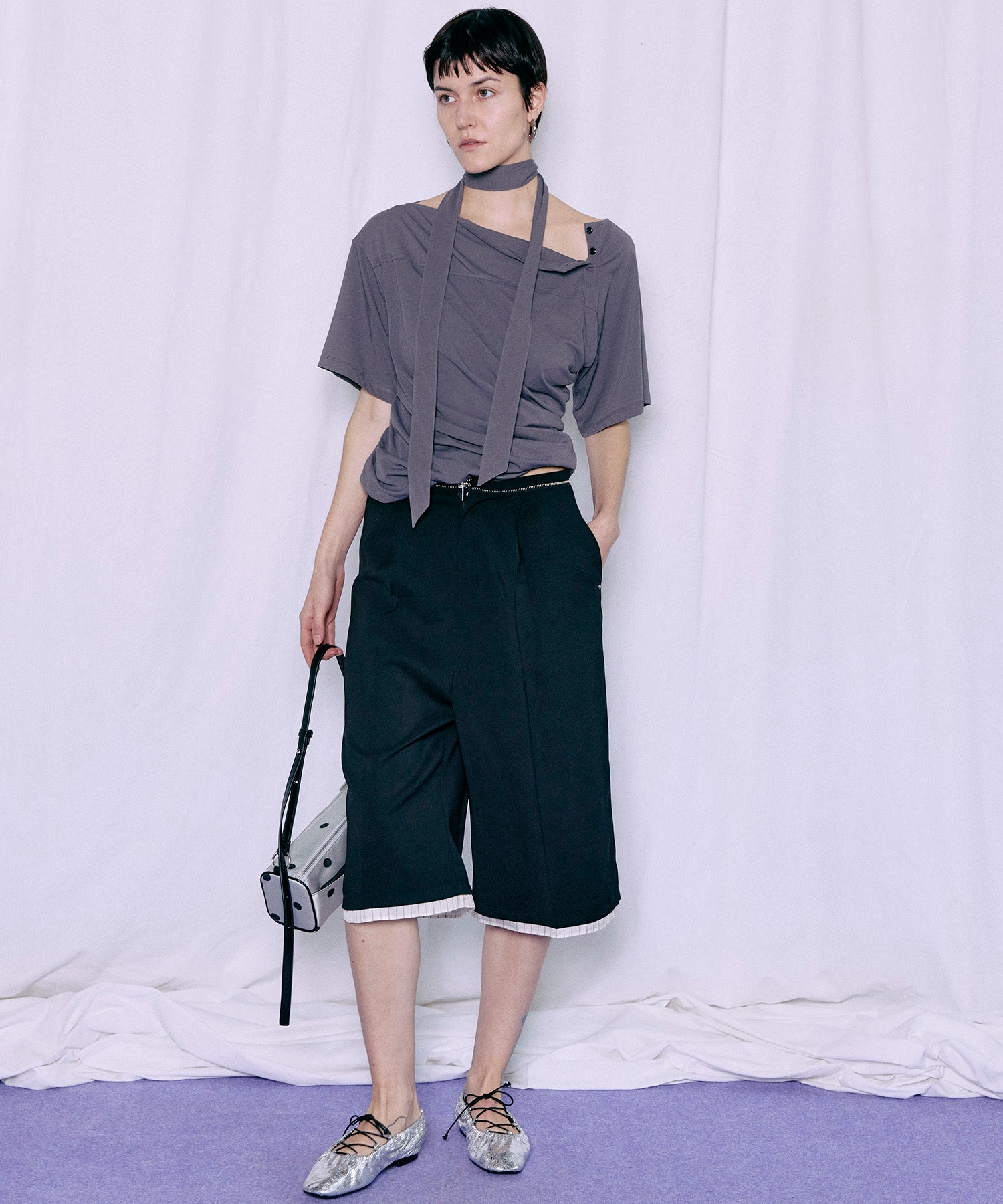 【2026Summer PRE-ORDER】Tulle Layered Midi Pants