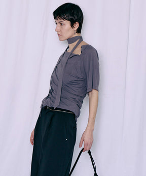 Tie Detail 2WAY Twist T-Shirt