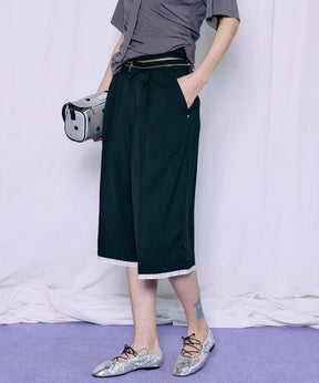 【2026Summer PRE-ORDER】Tulle Layered Midi Pants