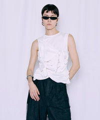 Knot Sleeveless T-Shirt