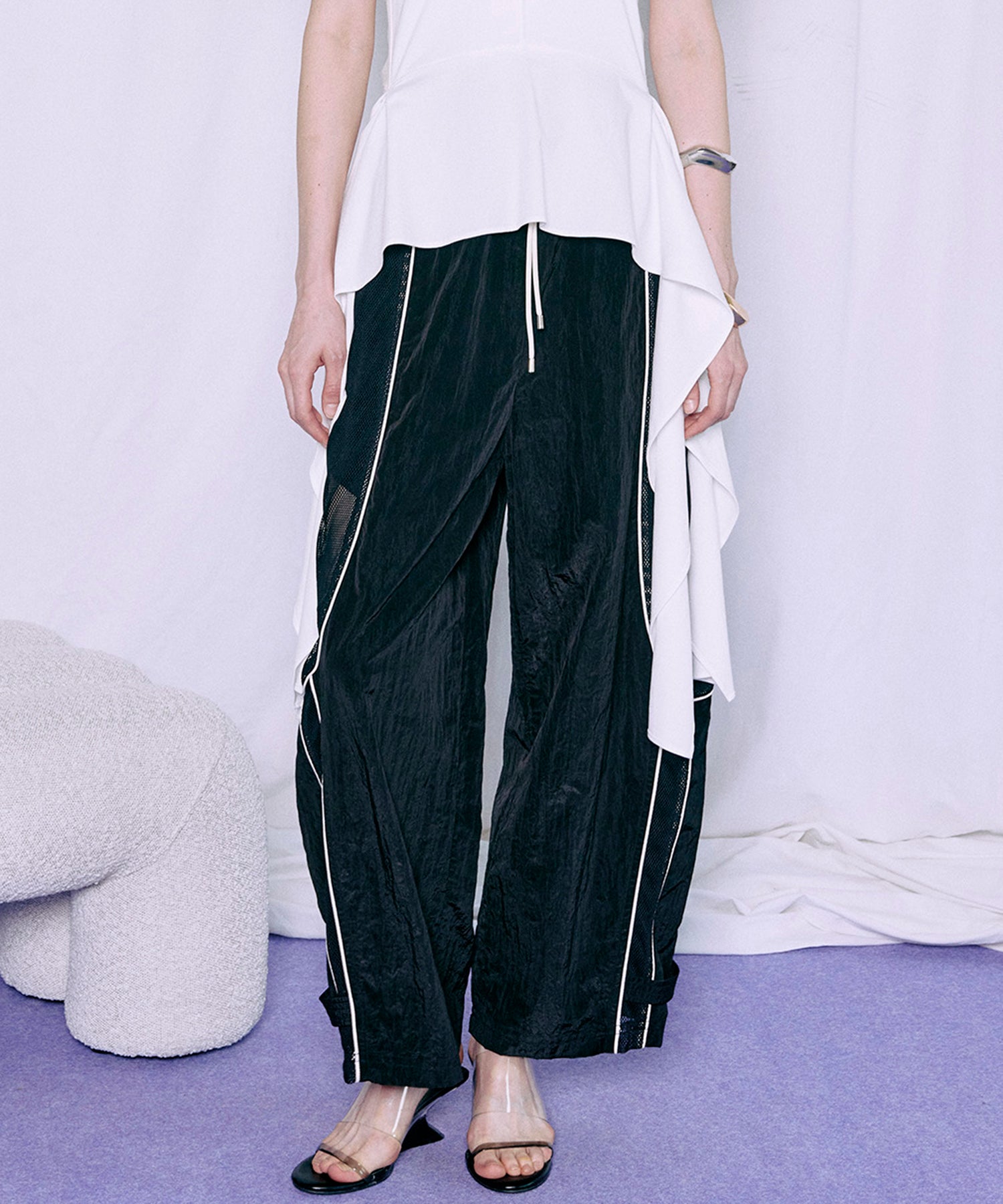 [2026Summer PRE-ORDER]Mesh Sporty Balloon Pants