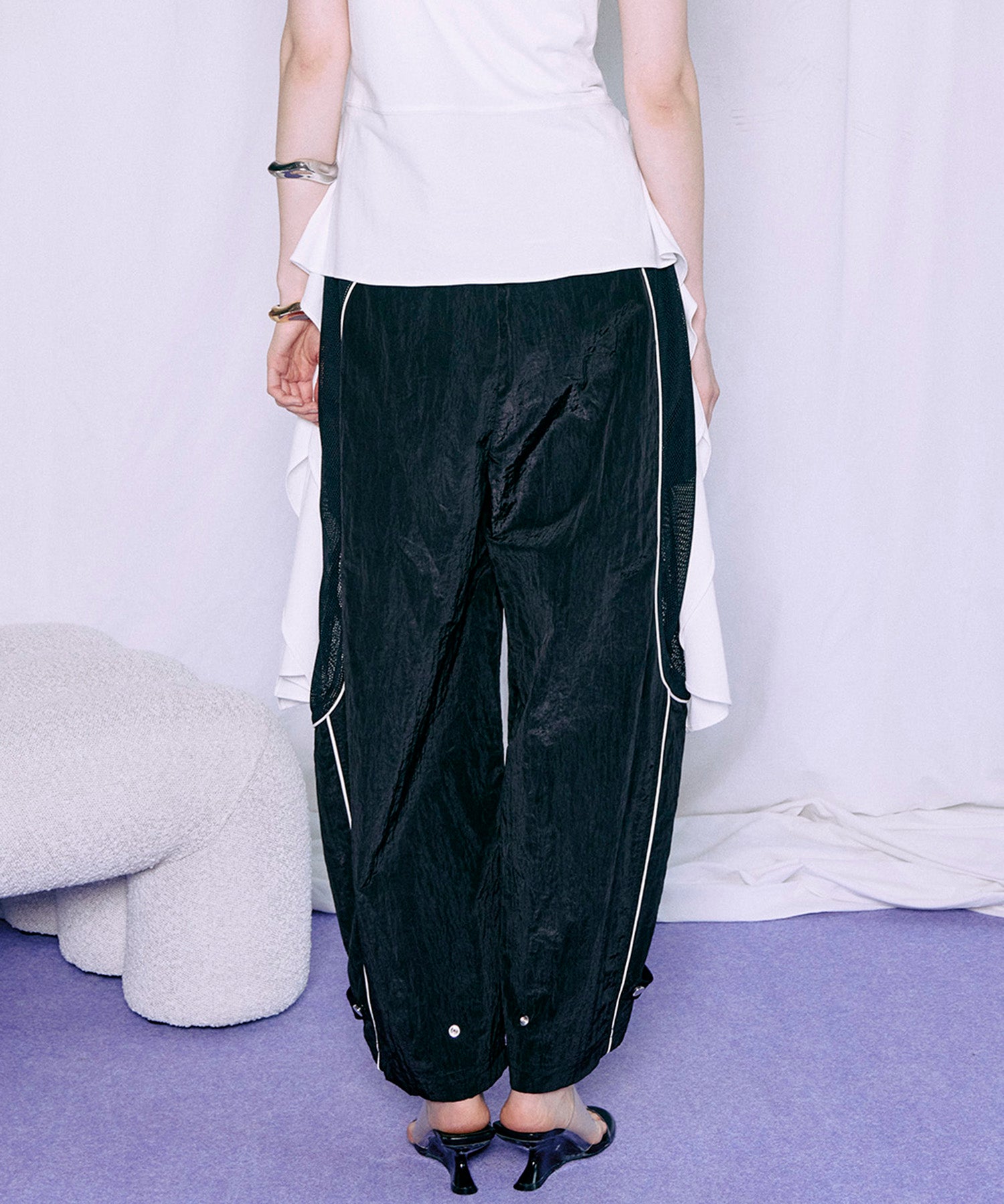 [2026Summer PRE-ORDER]Mesh Sporty Balloon Pants