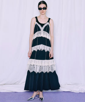 [2026夏季预购] 蕾丝分层吊带连衣裙