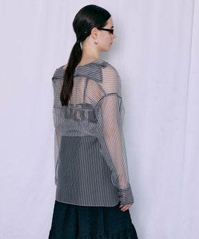 【2026Summer PRE-ORDER】2way Sheer Shirt