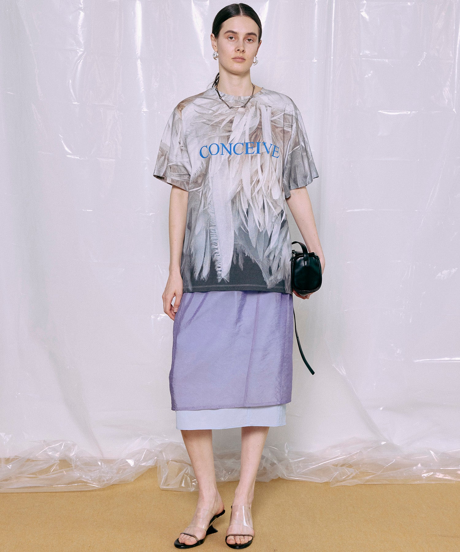 Fabric Photo Over T-Shirt
