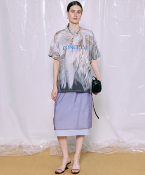 Fabric Photo Over T-Shirt