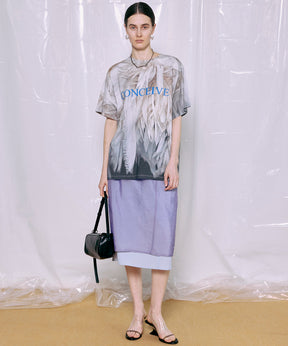 Fabric Photo Over T-Shirt