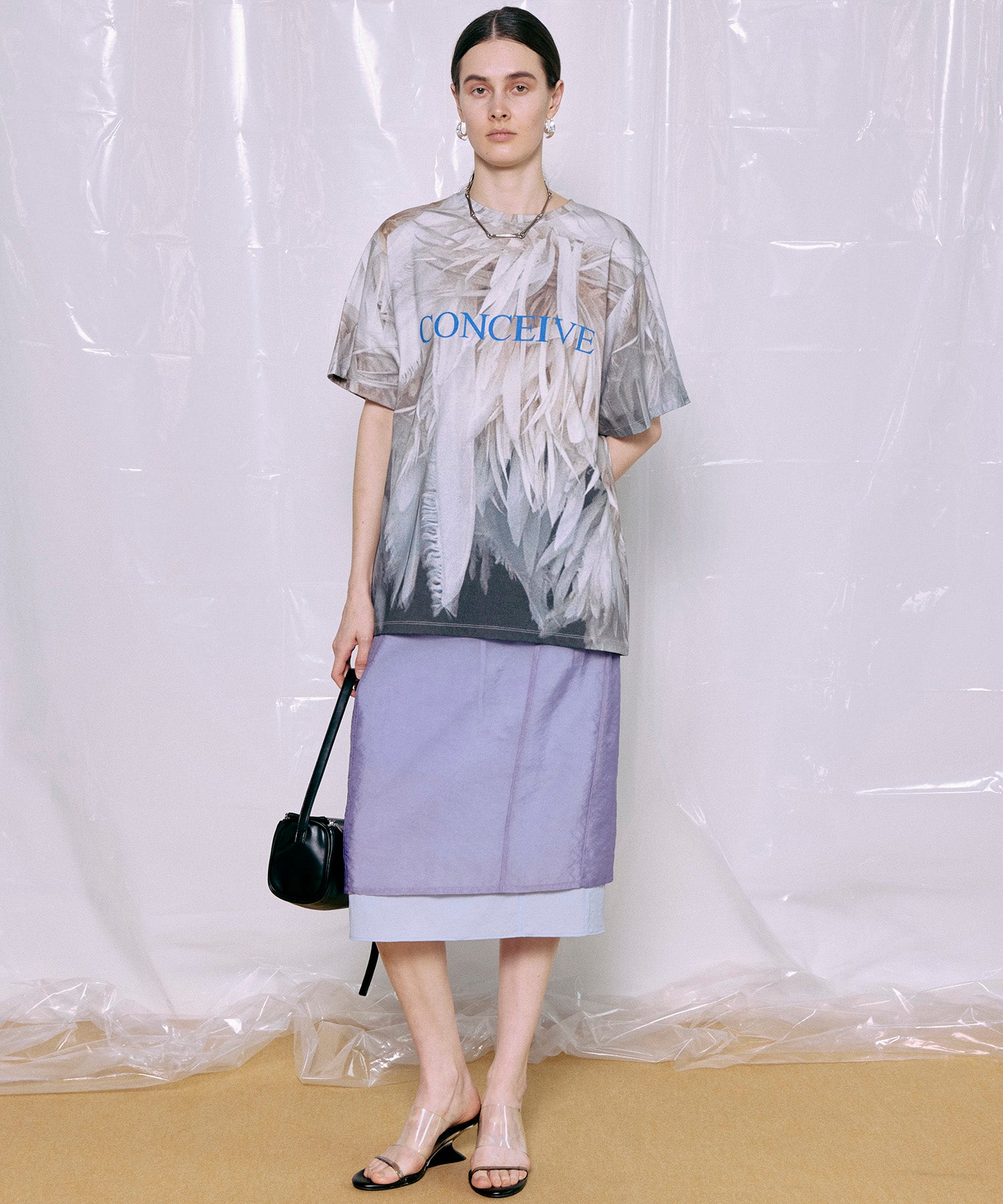 Fabric Photo Over T-Shirt