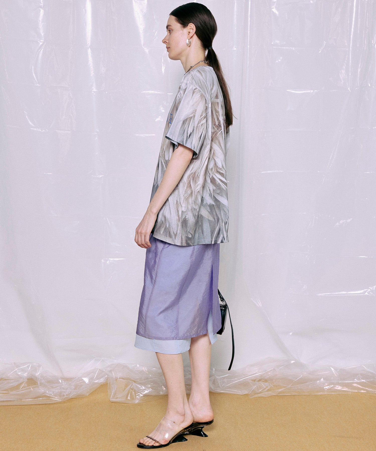 Sheer Layered Color Skirt