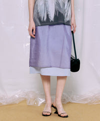 Sheer Layered Color Skirt
