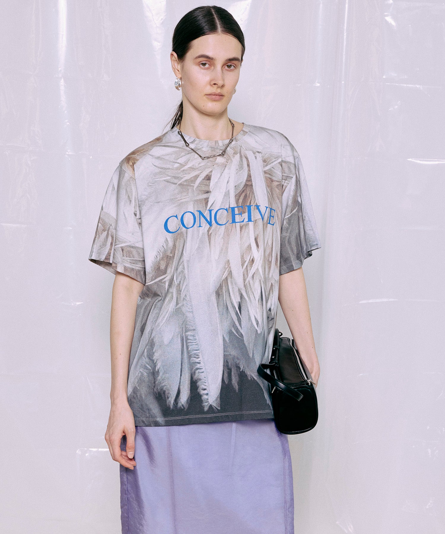 Fabric Photo Over T-Shirt