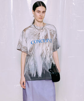 Fabric Photo Over T-Shirt