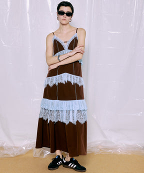 [2026夏季预购] 蕾丝分层吊带连衣裙