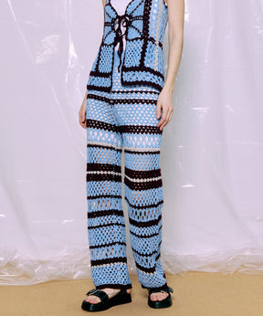 【2026Summer PRE-ORDER】Multi Border Crochet Pants