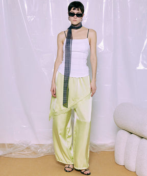 【PRE-ORDER】Wrap Satin Lace Pants
