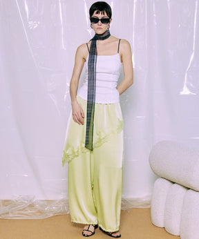 【PRE-ORDER】Wrap Satin Lace Pants