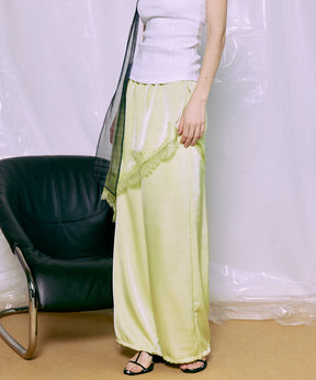 【PRE-ORDER】Wrap Satin Lace Pants