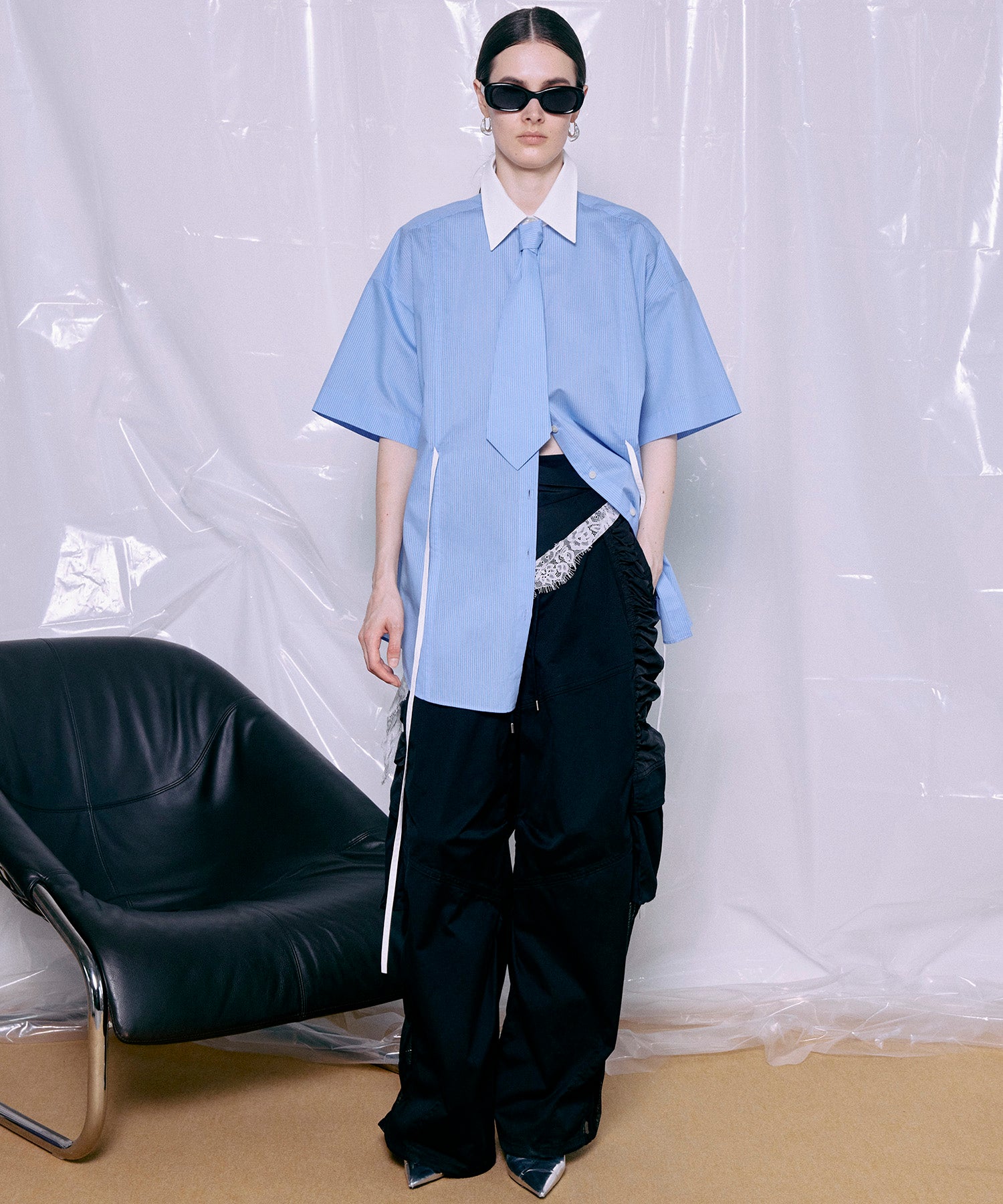 Bicolor Cargo Pants