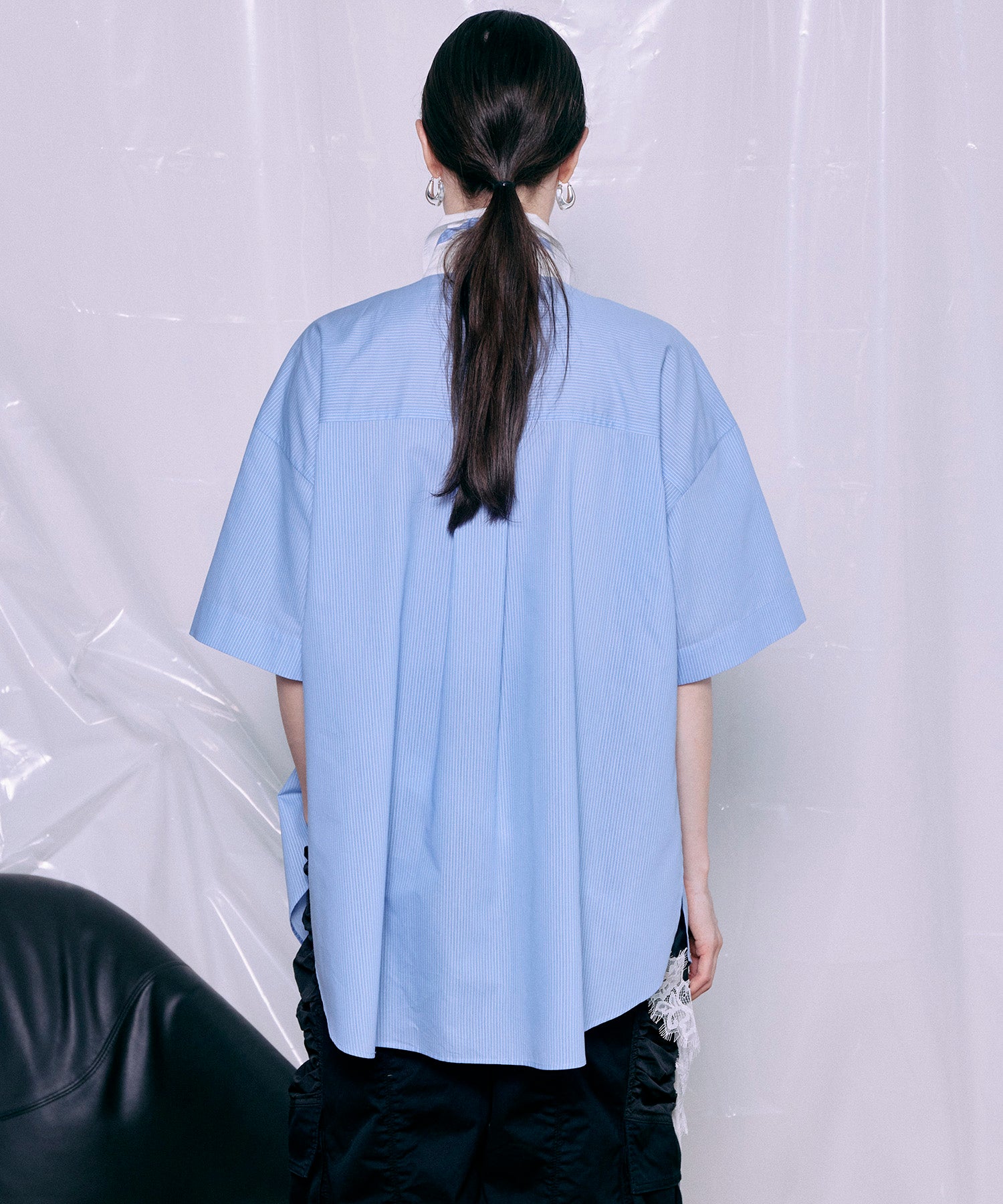 [2026Summer PRE-ORDER] Half-Sleeve Over Tie Shirt