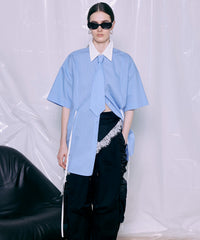 Half-Sleeve Over Tie Shirt