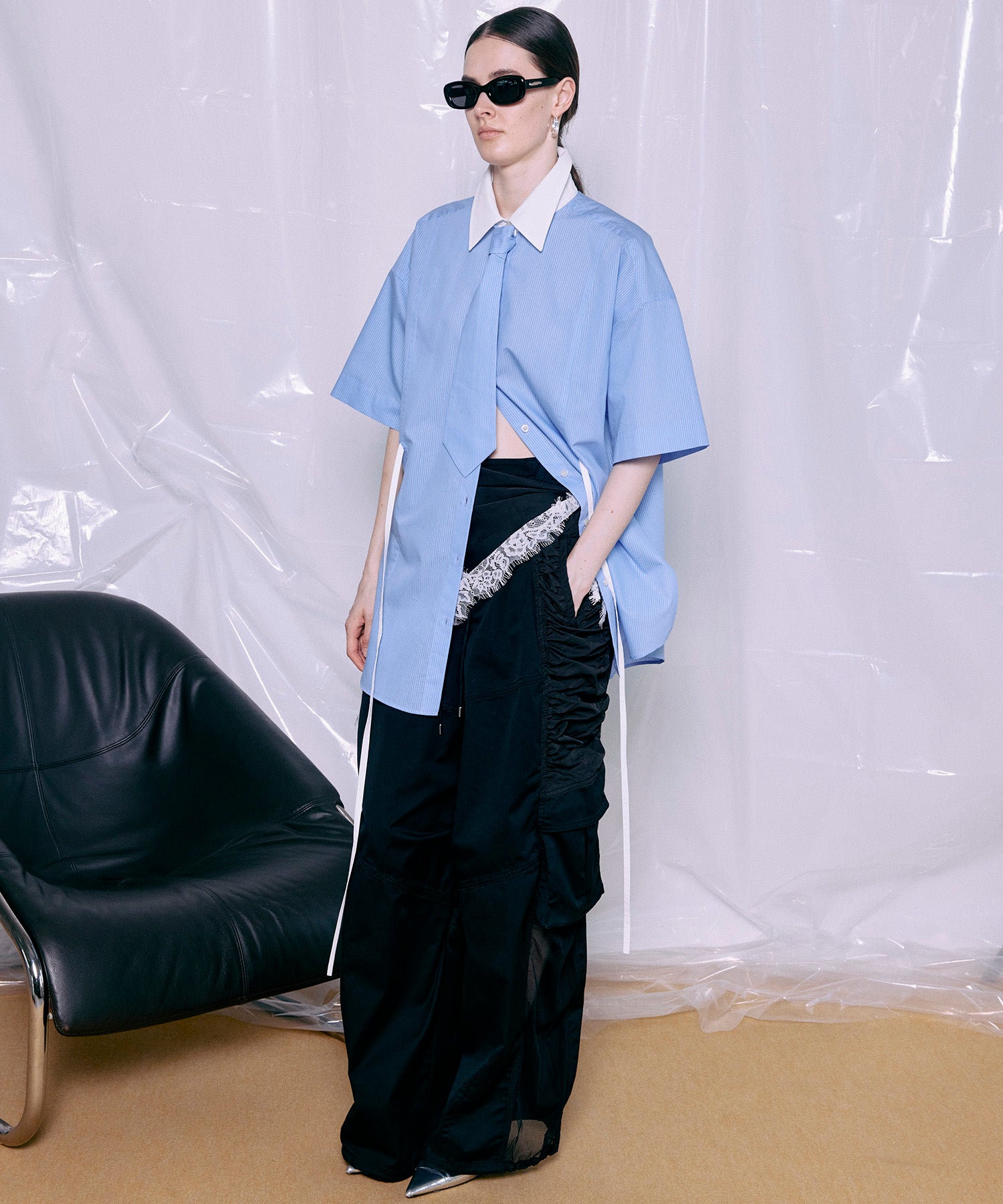 Bicolor Cargo Pants