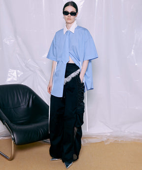 [2026Summer PRE-ORDER] Half-Sleeve Over Tie Shirt