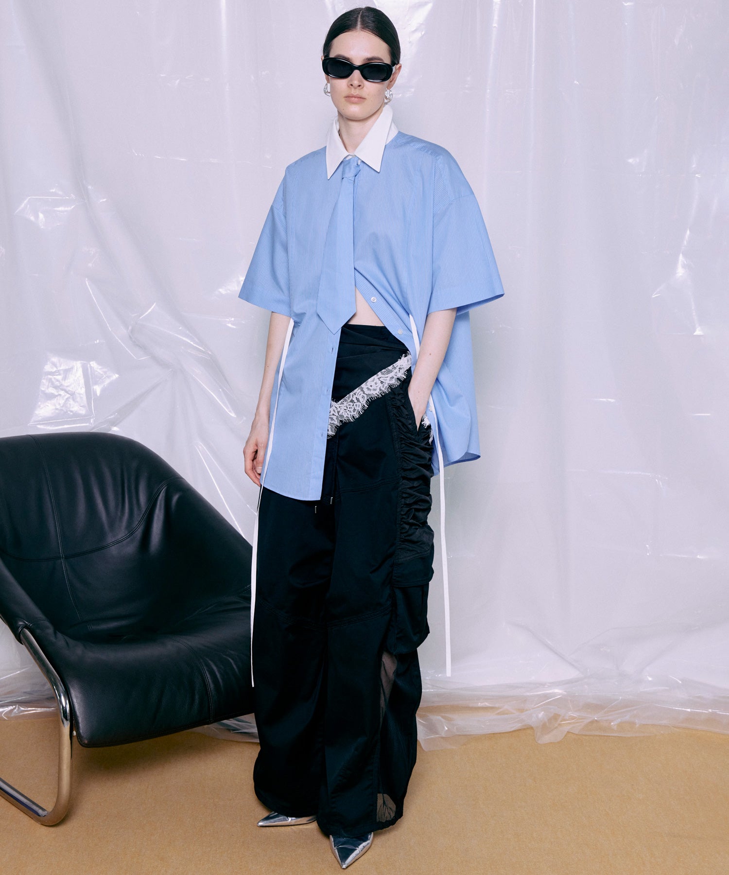 Bicolor Cargo Pants