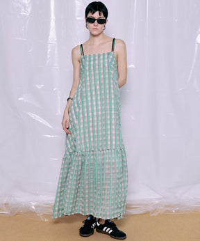 【PRE-ORDER】Multi Check Cami Dress
