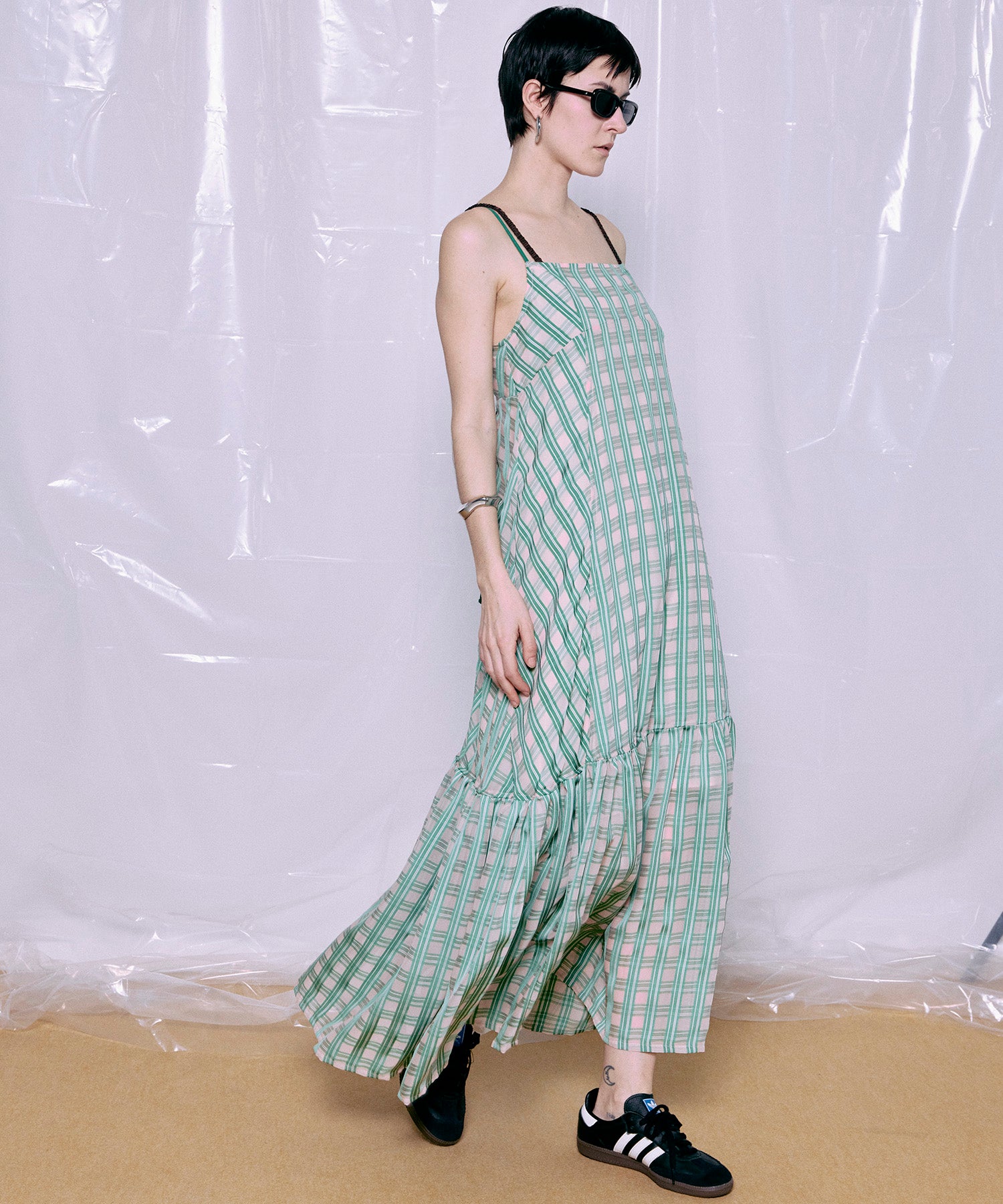 Multi Check Cami Dress