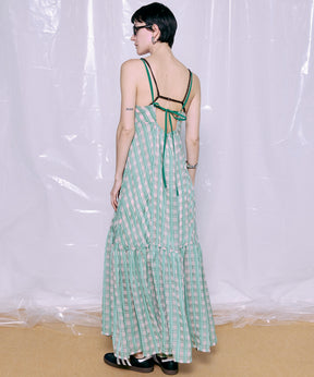 【PRE-ORDER】Multi Check Cami Dress