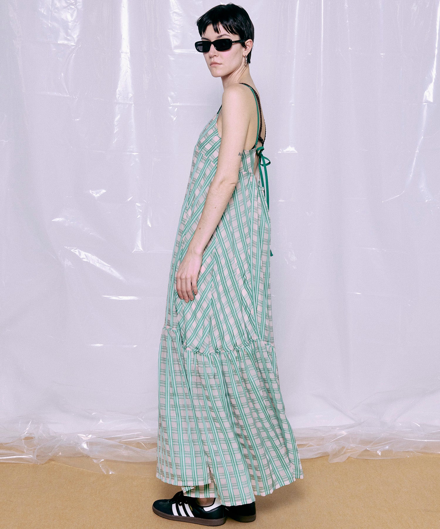 【PRE-ORDER】Multi Check Cami Dress
