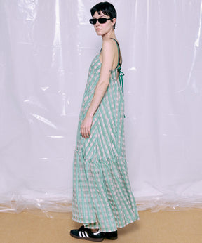 【PRE-ORDER】Multi Check Cami Dress
