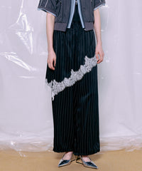 Wrap Satin Lace Pants