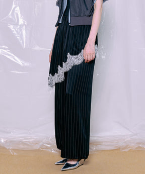 【PRE-ORDER】Wrap Satin Lace Pants