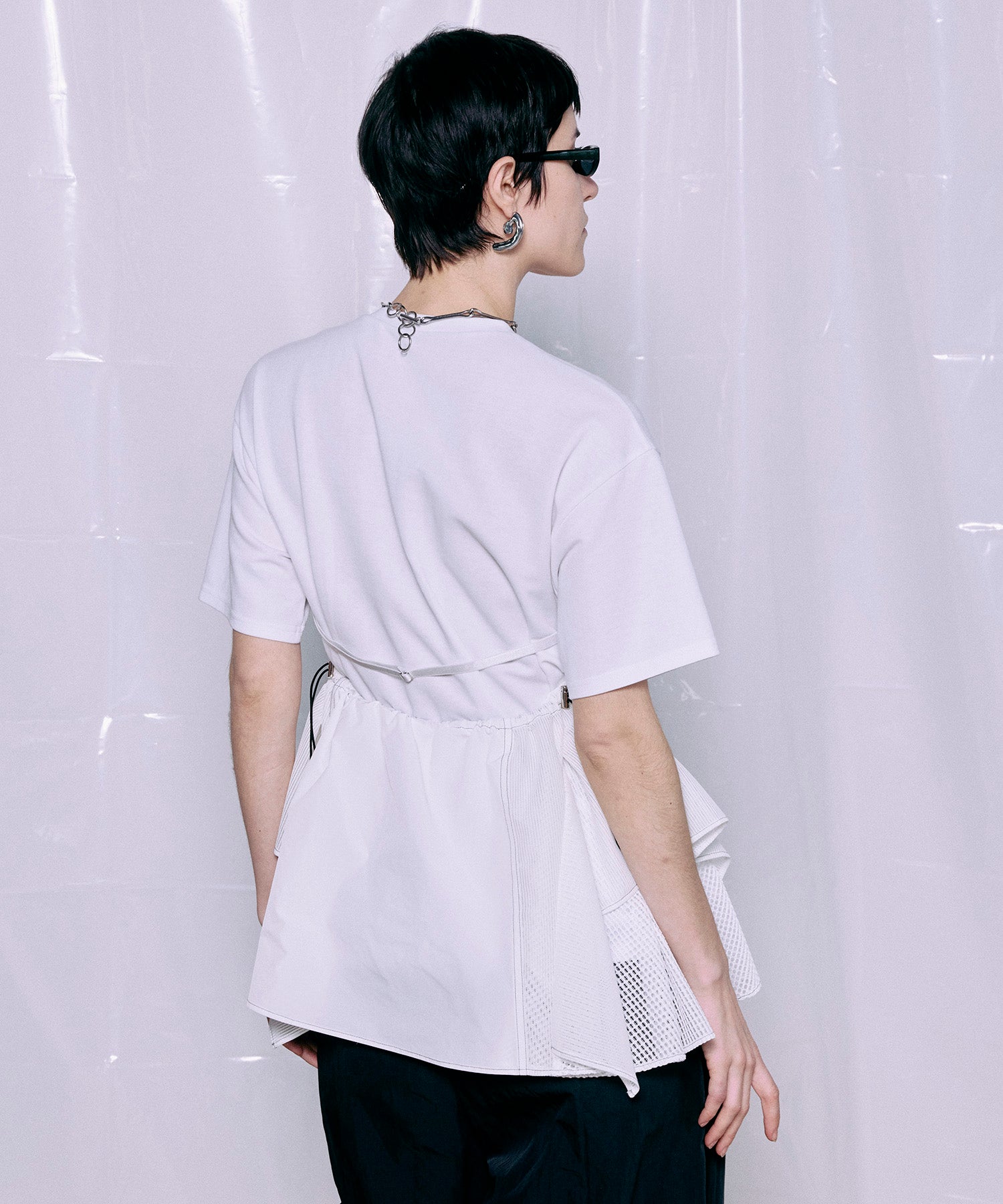 トップス MAISON SPECIAL Docking Twisted T-shirt MAISON SPECIAL(メゾンスペシャル)｜Docking Twisted T-shirt