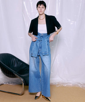 【2026Summer PRE-ORDER】2WAY High-Waist Wide Denim