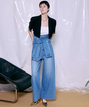 【2026Summer PRE-ORDER】2WAY High-Waist Wide Denim