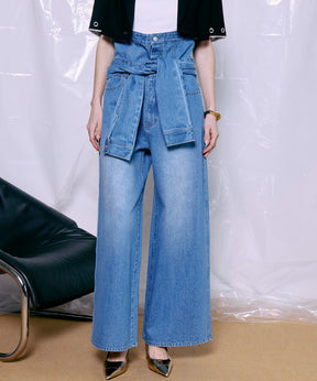 【2026Summer PRE-ORDER】2WAY High-Waist Wide Denim