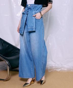 【2026Summer PRE-ORDER】2WAY High-Waist Wide Denim