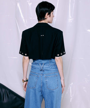 Eyelet Short Jacket