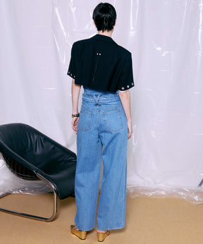 【2026Summer PRE-ORDER】2WAY High-Waist Wide Denim